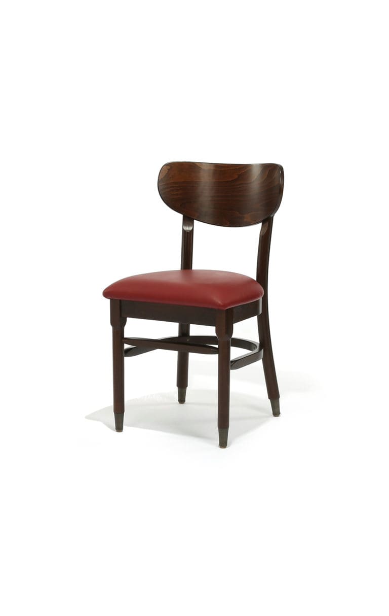 Copine Chair with Upholstered Seat - Design Form Furnishings