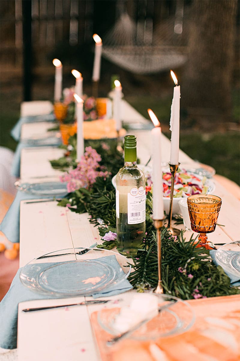 Al Fresco table setting