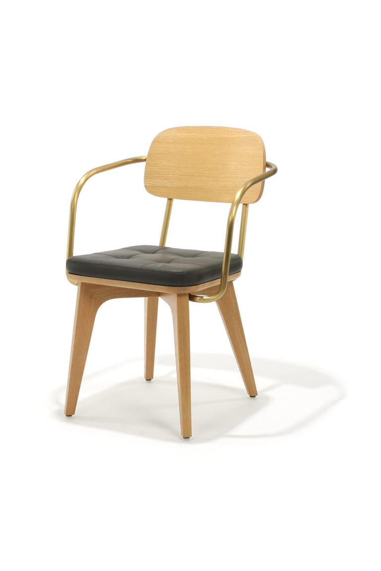 Smith Arm Chair with Upholstered Seat, commercial restaurant chair