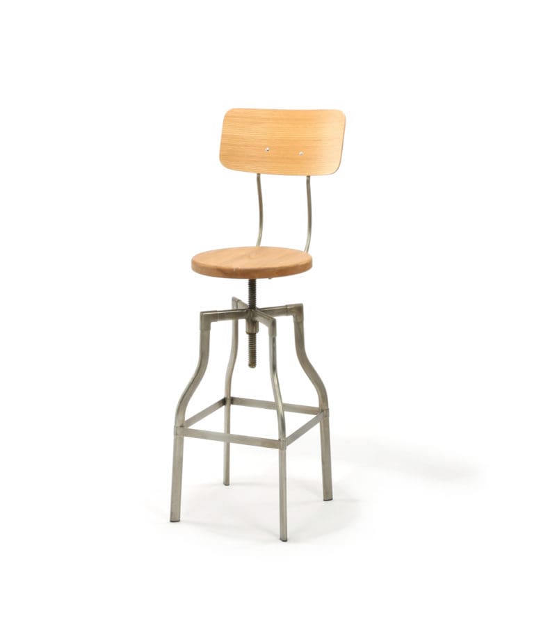 Stockton Stool with High Back Seat Back (discontinued)