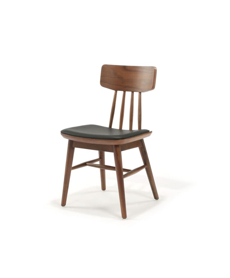 Spindle Chair with Upholstered Seat Pad