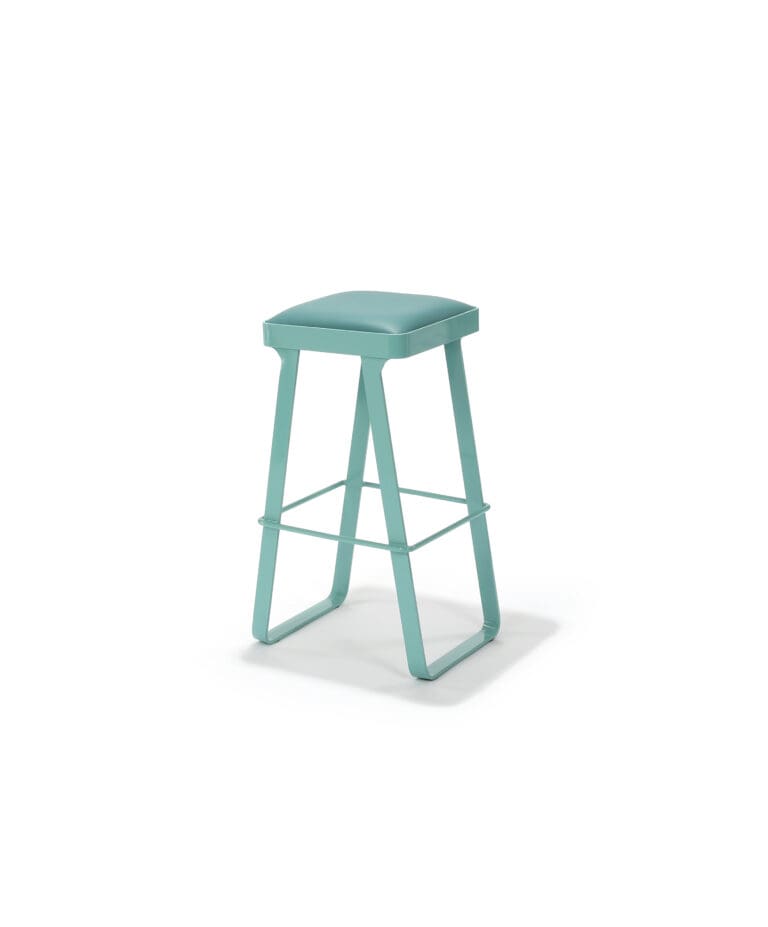 Luxe Stool with Upholstered Seat, commercial bar stool