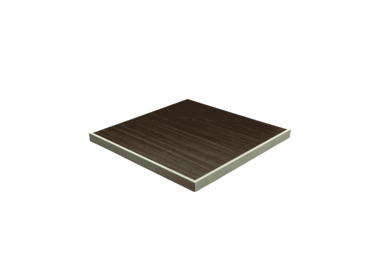 Coronado Table Top in Espresso with Silver Frame (Indoor/Outdoor)