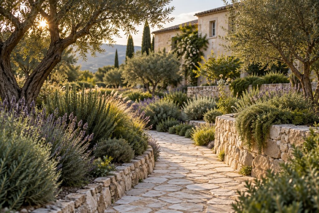 Garden path – DesignForm poly-molded outdoor chairs
