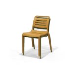 Cala Chair, stacked – poly-molded outdoor chair