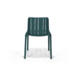 Cove Chair in Deep Teal, back view – poly-molded outdoor chair