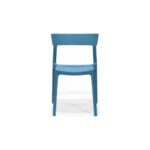 Tandem Chair in Teal, front view – poly-molded outdoor chair