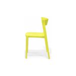 Tandem Chair in Yellow, side view – poly-molded outdoor chair