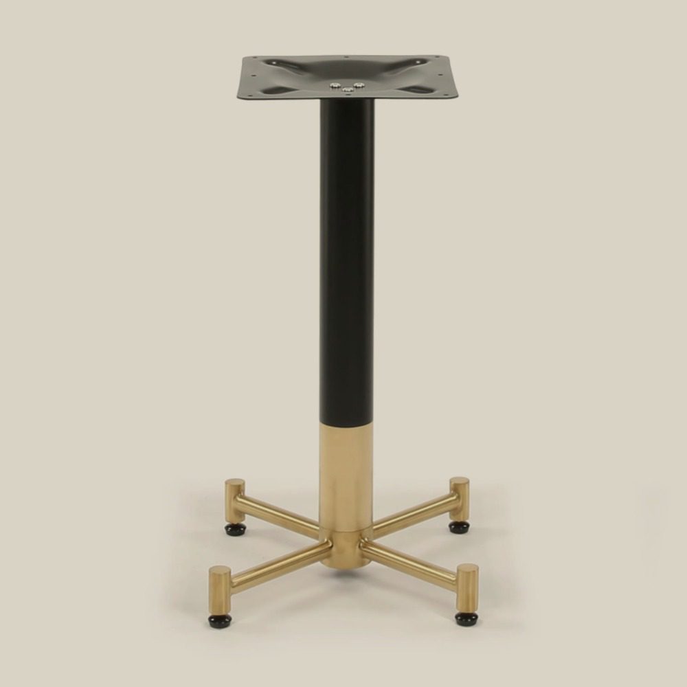 Carla Black & Brass Table Base – Designform Alpine Lodge Collection, alternate view