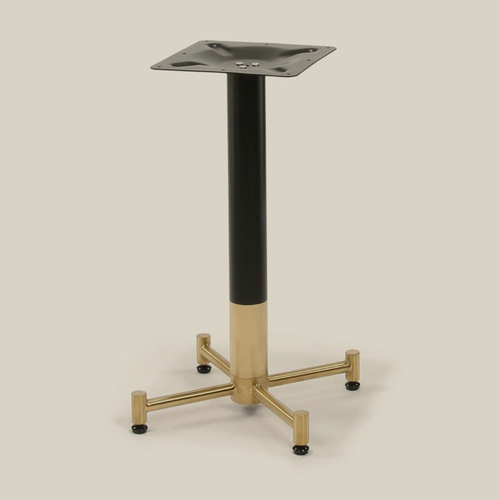 Carla Black & Brass Table Base – Designform Alpine Lodge Collection
