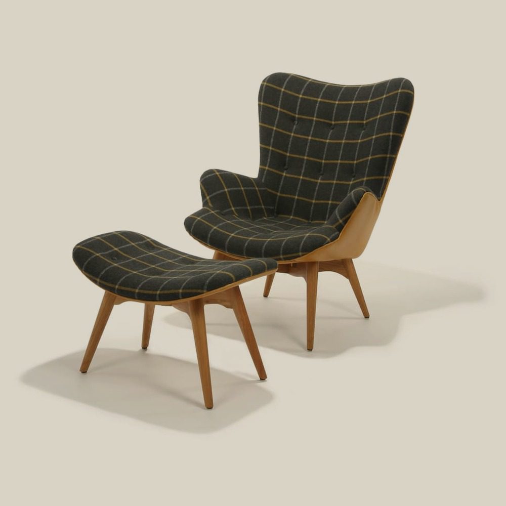 Carlisle Lounge Chair and Ottoman – Designform Alpine Lodge Collection