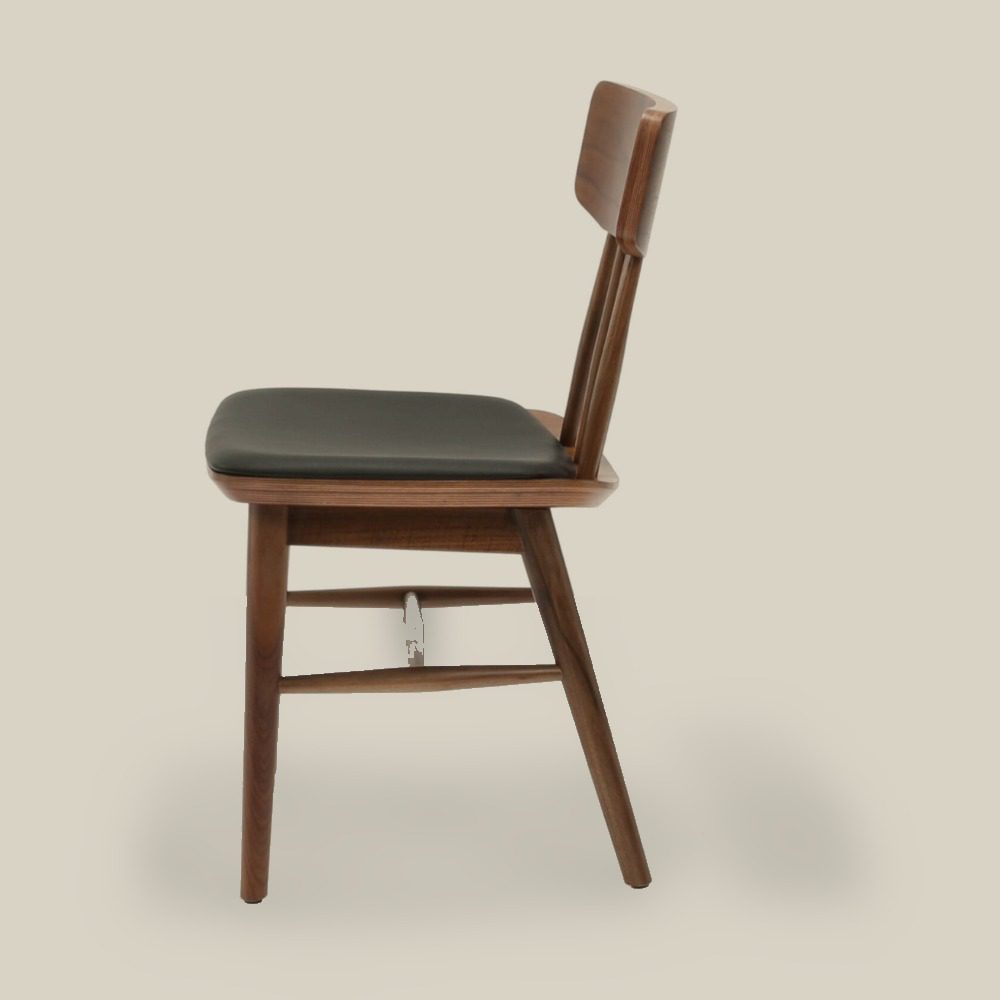 Spindle Chair with Upholstered Seat Pad – Designform Alpine Lodge Collection, alternate view