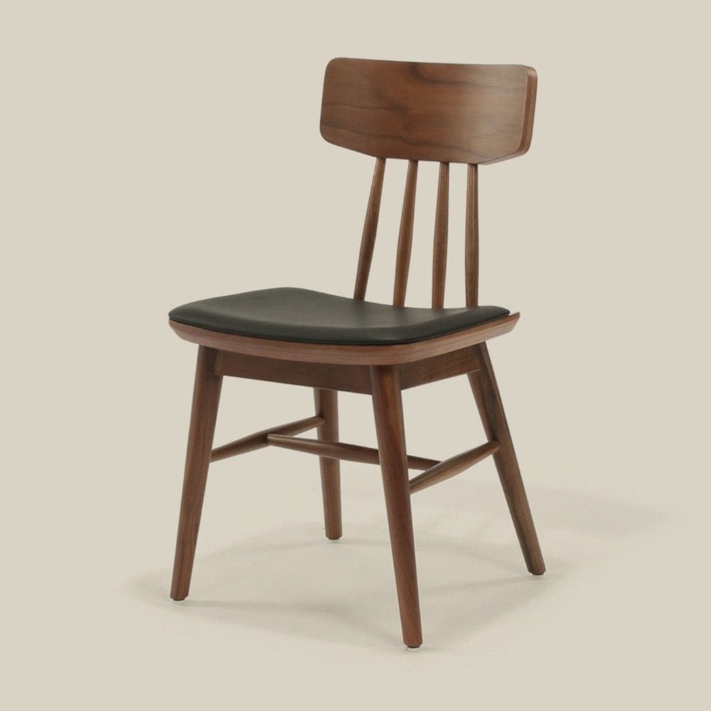 Spindle Chair with Upholstered Seat Pad – Designform Alpine Lodge Collection
