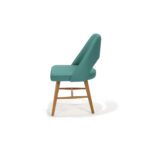 Barber Chair with Wood Base by Designform Furnishings, side view