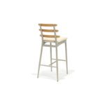 Chord Bar Stool by Designform Furnishings, three-quarter back view
