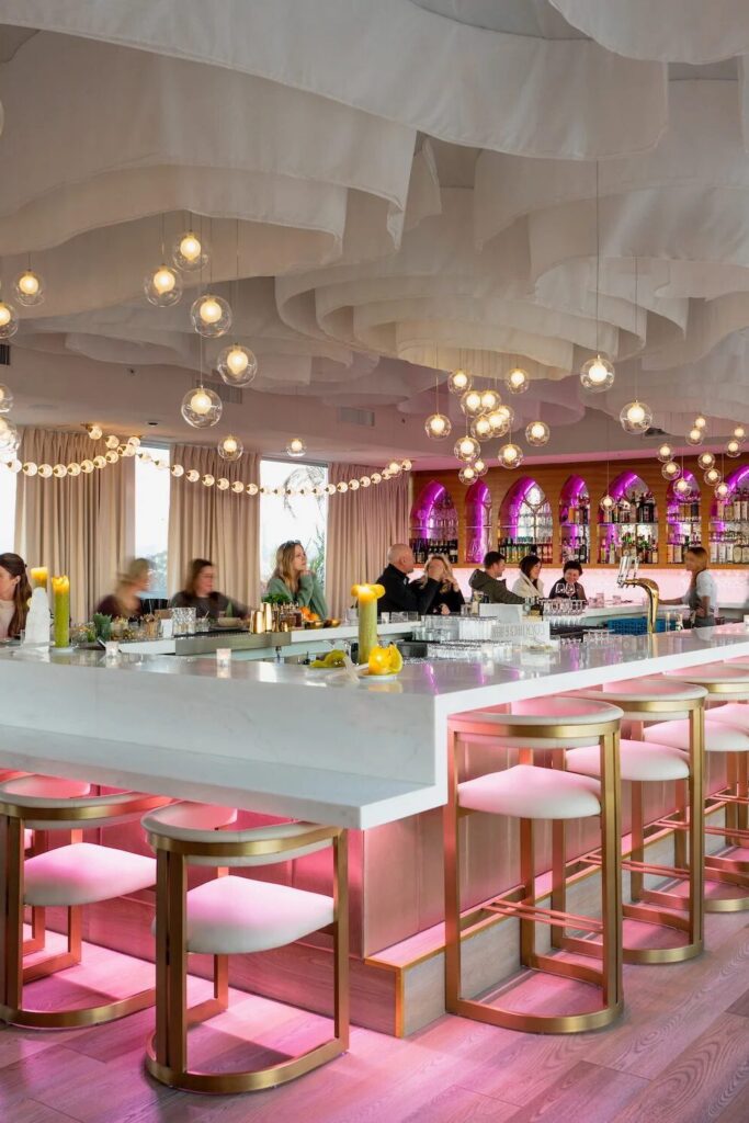 Communion bar in San Diego with Designform Manhattan bar stools