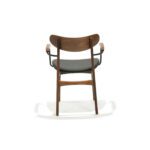 Edgar Arm Chair with Upholstered Seat by Designform Furnishings, back view