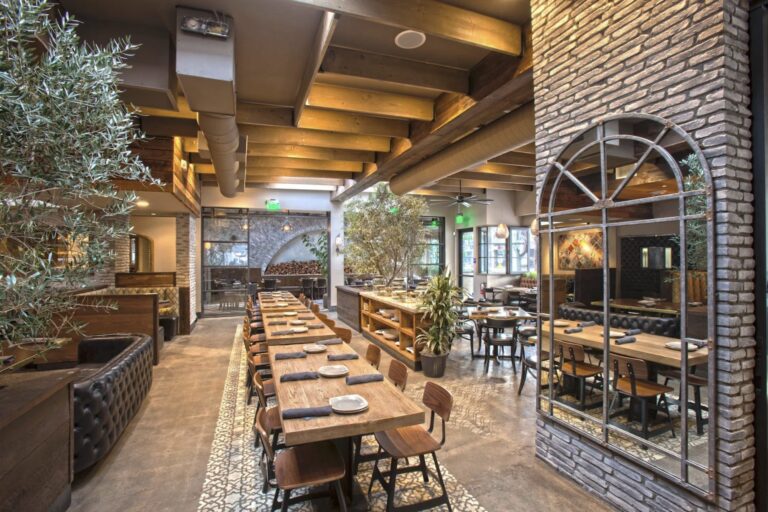 Granville restaurant dining room in Studio City with Designform Yardbird chairs