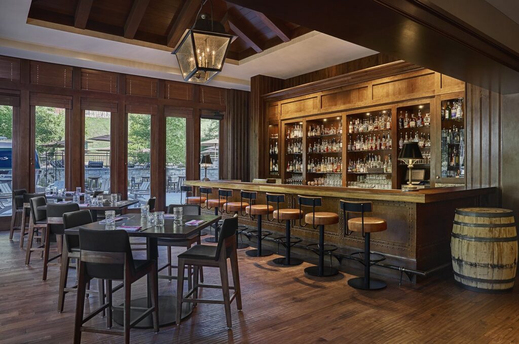 Designform Jonathan Counter Stools and Laverno Bar Stools at Montage Deer Valley, Park City, UT