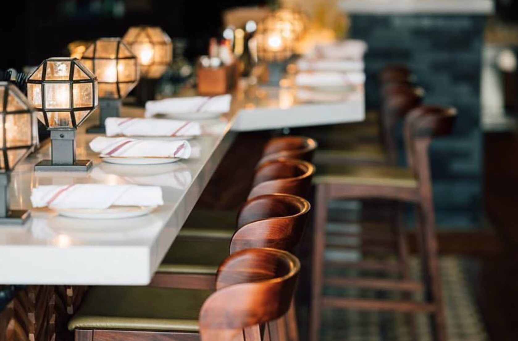 Santo Mezcal bar in Santa Barbara with Designform Bensen bar stools