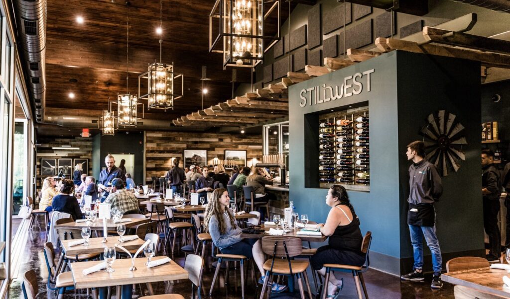 Designform Copine Side Chairs at StillWest Brewery & Grill, Jackson Hole, WY